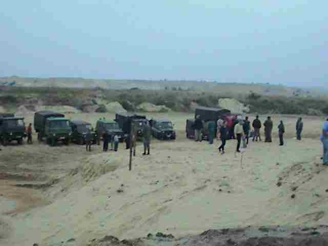 Treffpunkt vor dem Start